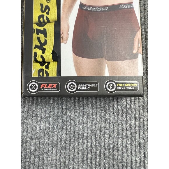 Dickies Boxer Briefs Size Small 5 Pack 100% Cotton Fly Pouch Black Underwear NEW - Picture 3 of 7
